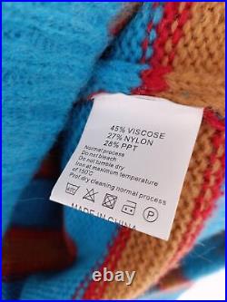 Marni Women's Jumper M Blue Viscose with Nylon, Other Pullover