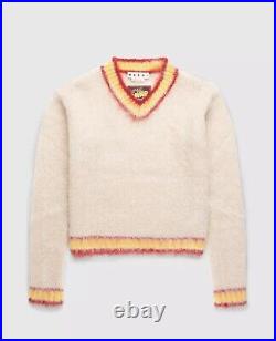 Marni contrast edging mohair sweater