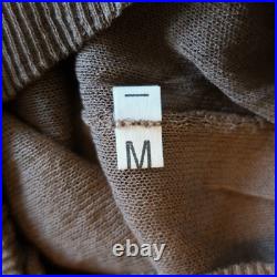Martin Margiela Sheer Cardigan Brown Size Medium V-Neck Sweater