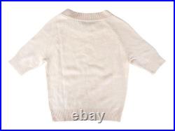 Max Mara Studio Women's Designer White Cashmere Wool Sweater Jumper Medium