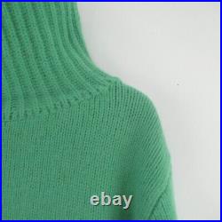 Me + Em Cashmere Merino Wool Green UK Medium Snood/Turtleneck Jumper Sweater