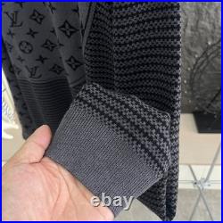 Men all logo Pullover sweater men black size M/L/XL