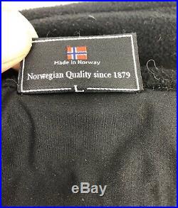 Men's Dale Of Norway Wind Stopper Snowflake Ski Orange Wool Sweater Size Large