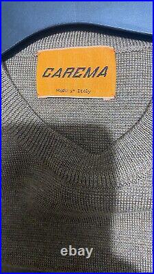 Men's Lovely Warm Sweater Down Hill In Brown By Carema RRP$388