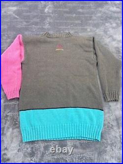 Men's Peter Max Neo Max Sweater L Gray Pink