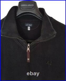 Mens ARMANI JEANS cotton mix 1/4 Zip Jumper/Sweater size medium. RRP £325
