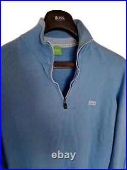 Mens BOSS GOLF Green label 1/4 zip Jumper/Sweater size Medium. RRP £225