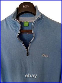 Mens BOSS GOLF Green label 1/4 zip Jumper/Sweater size Medium. RRP £225