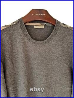 Mens BRIT by BURBERRY Merino Wool jumper/sweater. Size medium. RRP £325