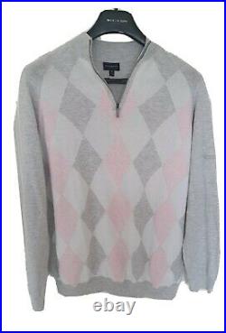 Mens BURBERRY GOLF ¼ zip Jumper/Sweater size medium. RRP £325