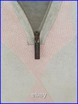 Mens BURBERRY GOLF ¼ zip Jumper/Sweater size medium. RRP £325