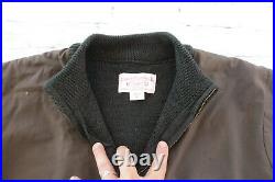 Mens FILSON Henley Zip Guide 100% Wool Green Sweater Medium $425