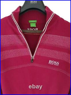 Mens HUGO BOSS GOLF Green label 1/4 zip Jumper/Sweater size medium
