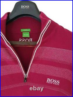 Mens HUGO BOSS GOLF Green label 1/4 zip Jumper/Sweater size medium
