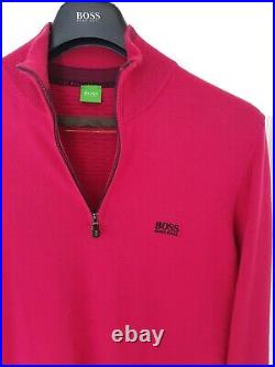 Mens HUGO BOSS GOLF Green label 1/4 zip Jumper/Sweater size medium RRP £225