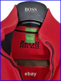 Mens HUGO BOSS GOLF Green label 1/4 zip Jumper/Sweater size medium. RRP£225