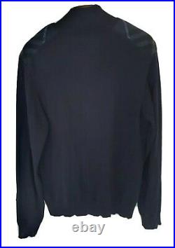 Mens LONDON by BURBERRY 1/4 zip cotton jumper/Sweater size medium. RRP £275