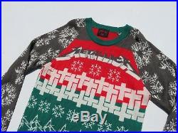 Mens METALLICA Wool Blend UGLY Christmas Xmas L/S Crewneck Sweater Medium