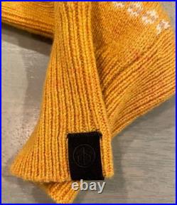 Mens NWT Rag & Bone New York Yellow Multi Color Wesley Fairisle Crew Sweater, M