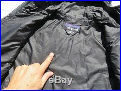 Mens PATAGONIA Black Nano Puff Primaloft Hooded Hoody Sweater Jacket Medium $249