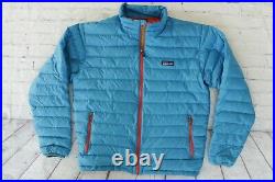 Mens PATAGONIA Blue Goose Down Puffer Sweater Jacket Medium $229
