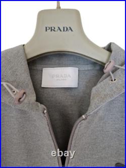 Mens PRADA Full zip Hoodie/Jumper/Sweater/Fleece Size XL 46 chest. RRP £1,650