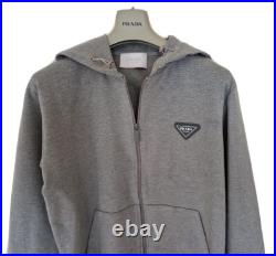 Mens PRADA Full zip Hoodie/Jumper/Sweater/Fleece Size XL 46 chest. RRP £1,650