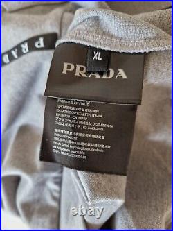 Mens PRADA Full zip Hoodie/Jumper/Sweater/Fleece Size XL 46 chest. RRP £1,650