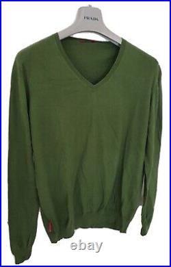 Mens PRADA cotton/cashmere sweater/jumper. Size EU50/UK40 medium RRP £295