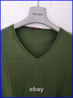 Mens PRADA cotton/cashmere sweater/jumper. Size EU50/UK40 medium RRP £295