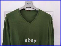 Mens PRADA cotton/cashmere sweater/jumper. Size EU50/UK40 medium RRP £295