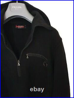 Mens PRADA full zip Jumper/Sweater/Jacket/Coat. Size EU52/UK42 Large. £895