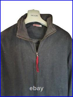 Mens PRADA full zip fleece/jumper/jacket/sweater. Size medium/large RRP £895