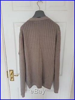 Mens PRADA lambswool cardigan/jumper/Sweater. Size EU54/UK44 large/XL RRP £595
