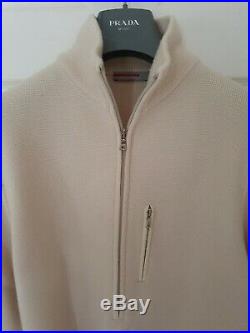 Mens PRADA ¼ zip wool Jumper/Sweater. Size EU50/UK40 medium/large £895