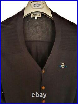 Mens VIVIENNE WESTWOOD silk cardigan/sweater/jumper size large/medium RRP£775