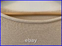 Micaela Greg Cotton Rollneck Sweater Cream M in Excellent Condition