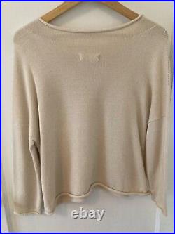 Micaela Greg Cotton Rollneck Sweater Cream M in Excellent Condition