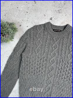 Michael Kors Cable Knit Sweater Jumper Pullover Grey Size M Casual