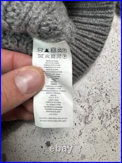 Michael Kors Cable Knit Sweater Jumper Pullover Grey Size M Casual