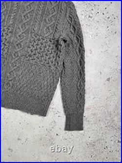 Michael Kors Cable Knit Sweater Jumper Pullover Grey Size M Casual