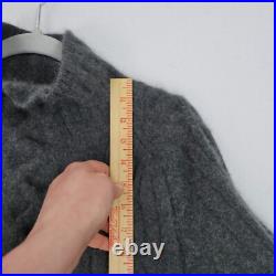 Michelle Smith Sweater Womens Medium Gray Stacey Cable Knit Cashmere Turtle Neck