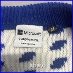 Microsoft Windows 95 Sweater Mens Medium Retro Ugly Christmas Holiday Knit Logo