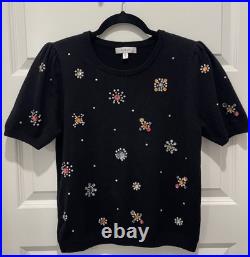 Milly Beaded Sweater Size Medium