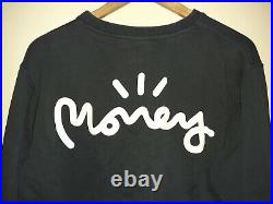 Money Grey/White Graphic Print Sweater Jumper Mens Medium Men's M
