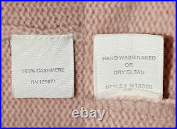 NAKED CASHMERE TINLEY Soft Thick 100% Cashmere 47 Long Pink Cardigan sz M $495