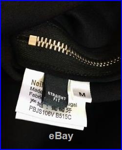 NEIL BARRETT Black & Grey Warm Lyocell Zip Sides Jumper Sweater RRP £425.00
