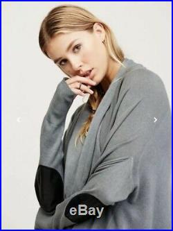 NEW $395 Nicholas K Serius Pullover Sweater Size M/L Medium Large Elbow Patch