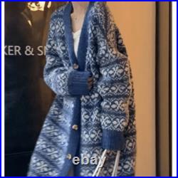 NEW! Blue Patterned Women's Sweater