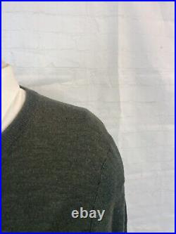 NEW FALL/WINTER Jos A. Bank Men's Olive Green Merino Wool Sweater M $148